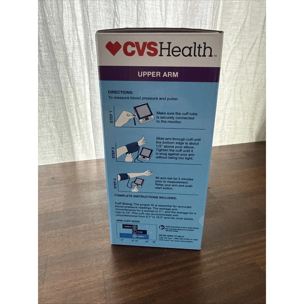 CVS Health Series 600 Blood Pressure Monitor - New Unused